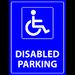 Disabled Parking  signs